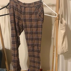 Free People plaid pants